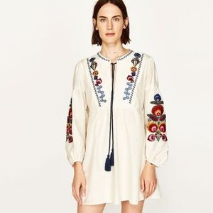 Zara Embroidered Dress